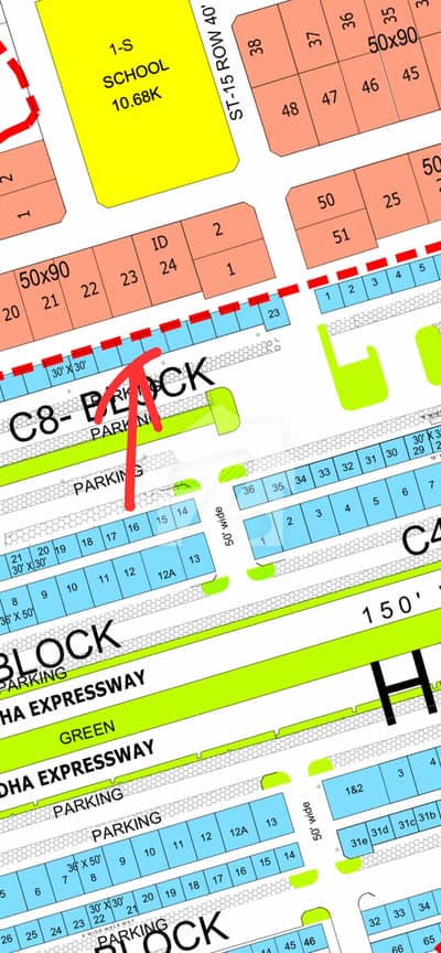 C 8 4 Marla Commercial Plot For Sale Dha Phase 5