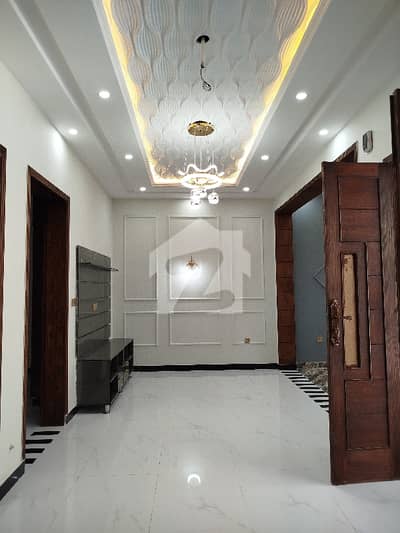 *5 Marla Brand New Double store modern House Front Elevation is up for sale Nashman Iqbal phase 2 Society college road Lahore*