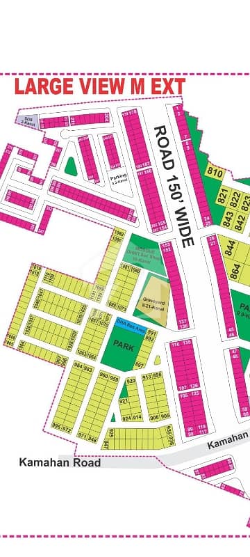 10 Marla Plot For Sale in DHA Phase-5, M-Exteions, Lahore