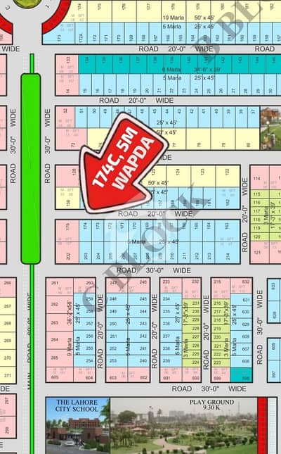 Wapda 5marla plot for sale