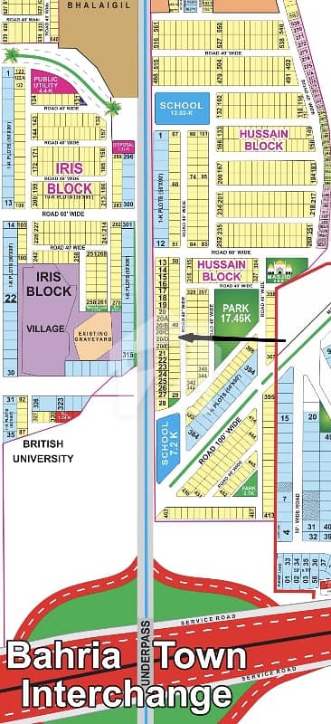 10M builder location open form plot for sale in. Hussain/Nargis block