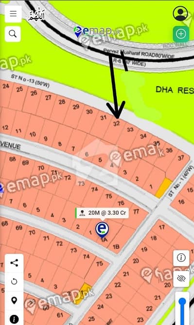 Hot Investor Deal! 1-Kanal Plot #A-32 for Sale at Cut-Price Street 13, Sector A, DHA Phase 4