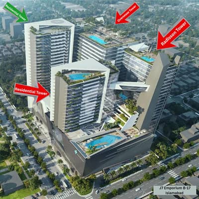 جے7 ایمپوریم بی ۔ 17,اسلام آباد میں 1 کمرے کا 4 مرلہ فلیٹ 1.59 کروڑ میں برائے فروخت۔