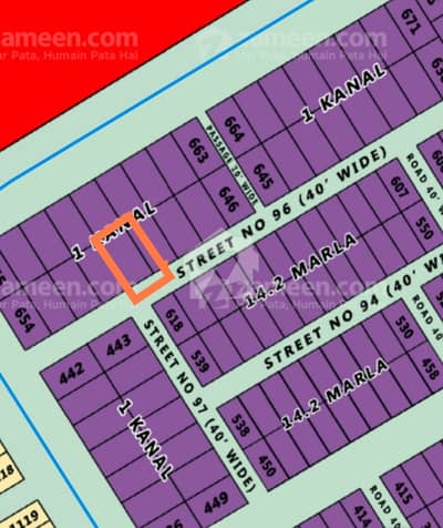 F 14/4 CDA Islamabad 500 yds (1 Kanal) plot very reasonable price.