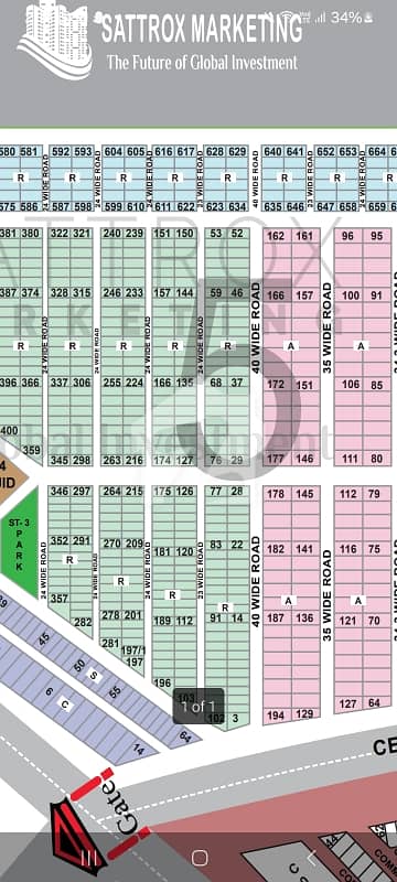 Saadi Garden Block 5 West Open Lease Naksha Pass