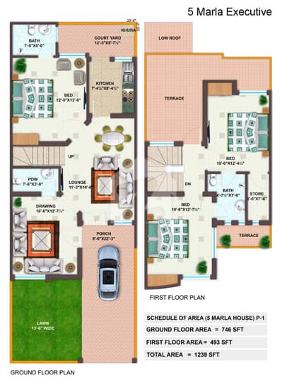 5 Marla House for Sale in Imperial Homes Paragon City Lahore