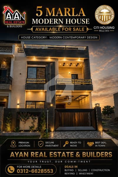 5 Marla Double-Storey House Available For Sale In Citi Housing Multan 5 Marla Double-Storey House Available For Sale In Citi Housing Multan