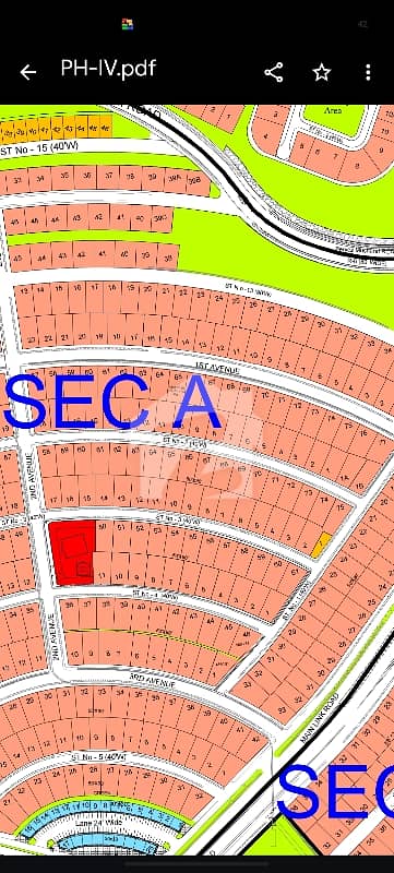 Sector A street no2 Plot available for sale