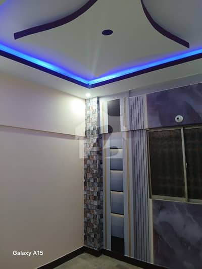 Flat For Sale. New Renovated 2 Bed Lounge, Near Johar-Mor Karachi