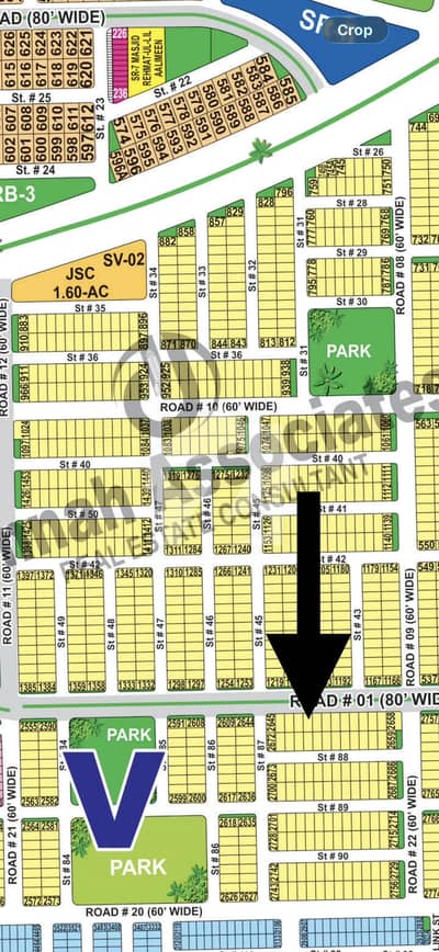 8 Marla 80ft Road Facing Plot Available for sale 8 Marla 80ft Road Facing Plot Available for sale