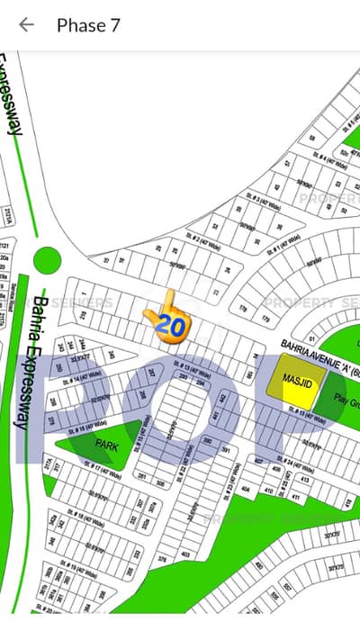 On Main Boulevard 22Marla Residential Plot Near Globe Chowk Available in Bahria Town Phase7 Isb