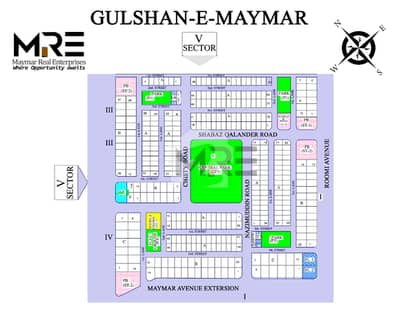 240 Sq Yards West Open Plot Map Pass