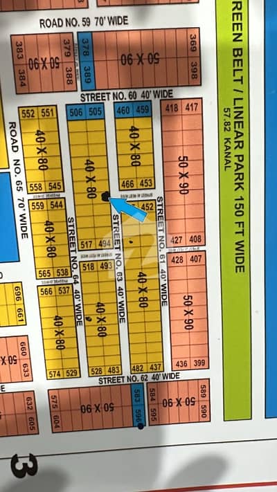 Canal 20 MARLA plot available for sale F-14/2
