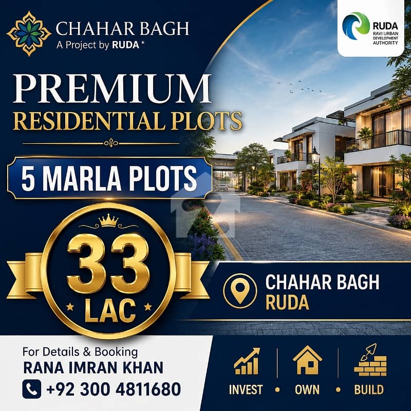 5 Marla ideal location plot 5 Marla ideal location plot