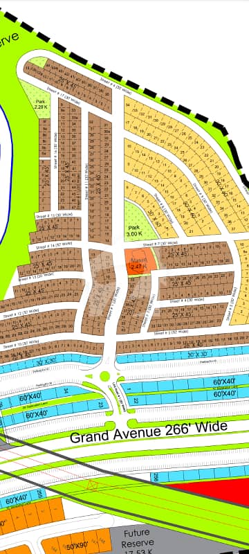 Residential plot Available for sale in DHA phase 4 Sector River view north