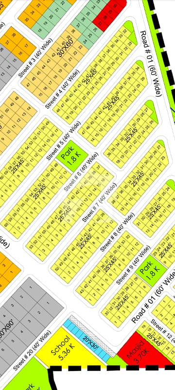 Residential plot Available for sale in DHA phase 4 Sector River view north
