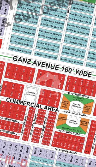 400 Sq Yards Commercial Plot for Sale on 160 Ft Wide Ganz Avenue, New Town Gwadar