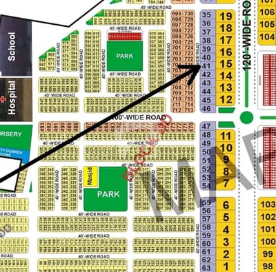 DD Block Phase 1 Citi Housing Gujranwala 1 Kanal Plot Available For Sale