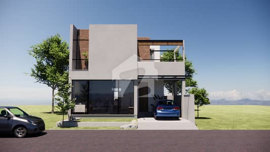 8 MARLA BRAND NEW Modern Design Grey Structure House Available For Sale Modern Elevation In DHA Phase 9 Town Block-D Lahore.