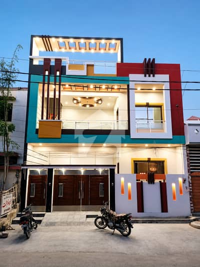 BRAND NEW 200 SQ. YD HOUSE FOR SALE GATED SOCIETY SCHEME 33 NEAR BY KARACHI UNIVERSITY & AL MASOOD SUPER MARKET