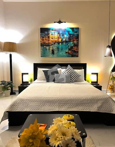 01 BEDROOM LUXURY FURNISHED APARTMENT AVAILABLE FOR RENT AT GULBERG GREEN ISLAMABAD