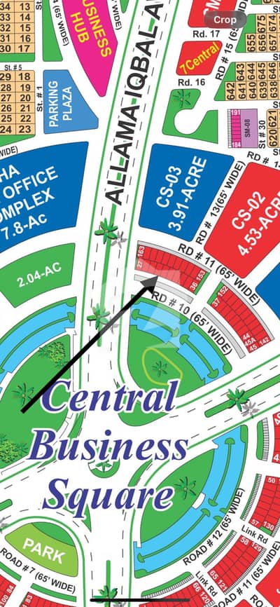 Central Square Commercial Plot For Sale With Rental Income Upto 10 Lacs