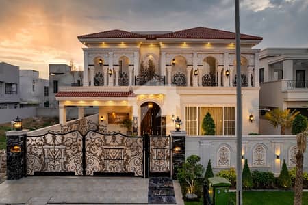 One Kanal Brand New Luxury Royal Spanish Design Most Beautiful Fully Furnished Bungalow 2 Servant Quarter In Basement For Sale At Prime Location Of DHA Lahore Near To Park Masjid & Commercial Market.