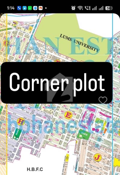 Corner 21.5marla plot phase 5 H-block near Jalal sone for sale in DHA Lahore. Corner 21.5marla plot phase 5 H-block near Jalal sone for sale in DHA Lahore.