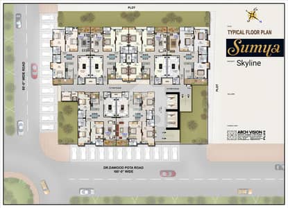 Sumya Skyline | 4 Room Apartment (Flat 2, 3, 5 & 6) | Dr. Dawood Pota Road, Karachi