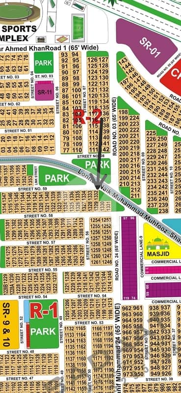 Corner + Extra land 80fit walking distance Masjid commercial ideal Location plot available for sale