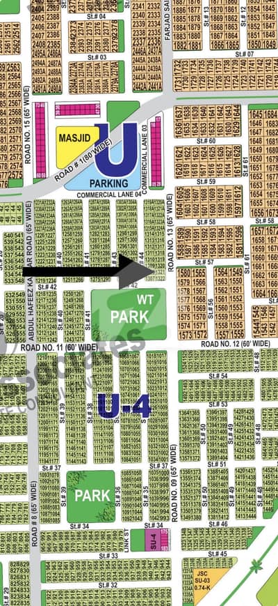 65'Ft Road Prime Location Plot Near To Main Boulevard Park Masjid Commercial Market Available For Sale In DHA Multan