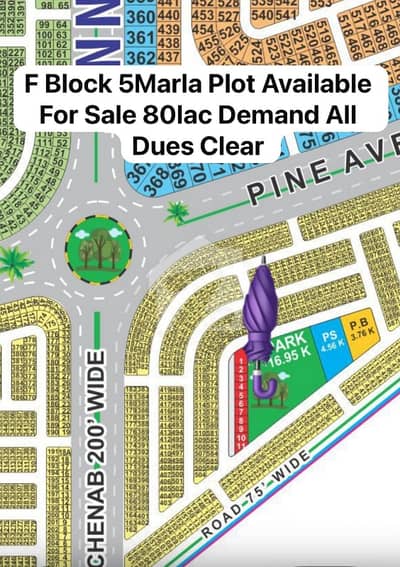 F Block 150fit Back 5MARLA Plot Available For Sale On Ground Corpeet Road Possession Plot Best investment opportunities Near Etihad Town Phase4