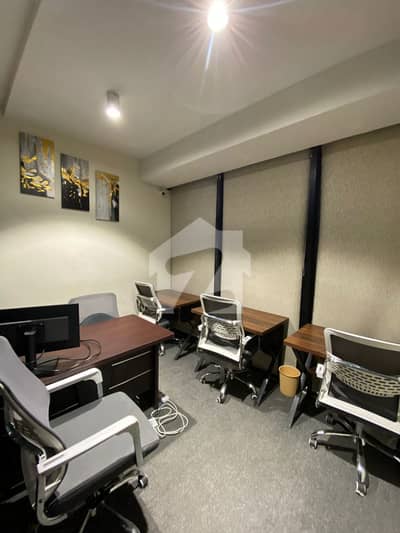 **2,800 Sq. Ft. Fully Furnished Office Space For Rent In Prime Shaheed-E-Millat Location 24/7 Accessibility And Security**