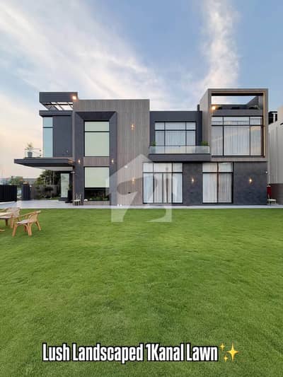 1000Persent Original 2 Kanal House 1 Kanal House +1 Kanal Lawn Top Quality Build Luxurious Beautiful Ultra Modern Design Villa Full Furnished With Basement For Sale In DHA Lahore Phase 7 Prime Location