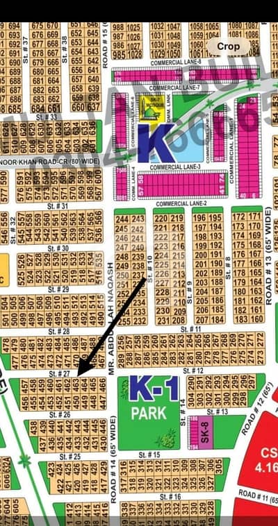 DHA Multan Sector K 1 Kanal Residential Plot Near To Park, Masjid And Commercial.