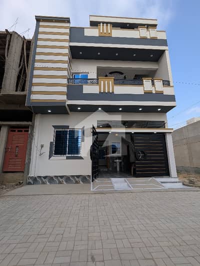 120 Sq. Yard Double Storey West Open House For Sale In Saadi Garden