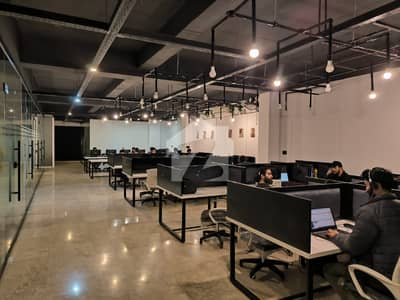 VIP Executive Class Furnished Office For Rent In Johar Town Near Emporium Mall For (Call Center + Software House + Marketing Office & Other Setup As You Want)
