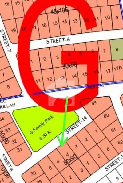 Park Face Plot For Sale Dha Phase 5 Sector. G . Plot Number 4 Street No 14 For Sale Direct Deal With Owner Developed Plot Possessionable Plot Ready For Construction Near Masjid Commercial