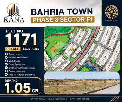 Bharia Town Phase 8 Sector F1 Plot For sale