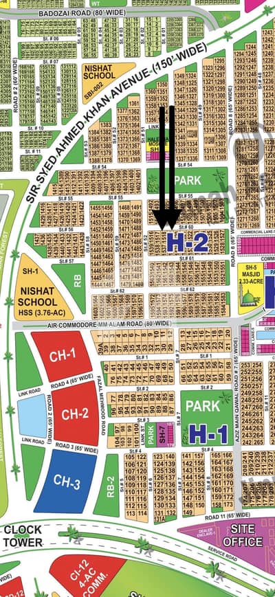 40 Marla Pair Plots Prime Location Plot Near To Park Main Boulevard Available For Sale Investor Rate In DHA Multan