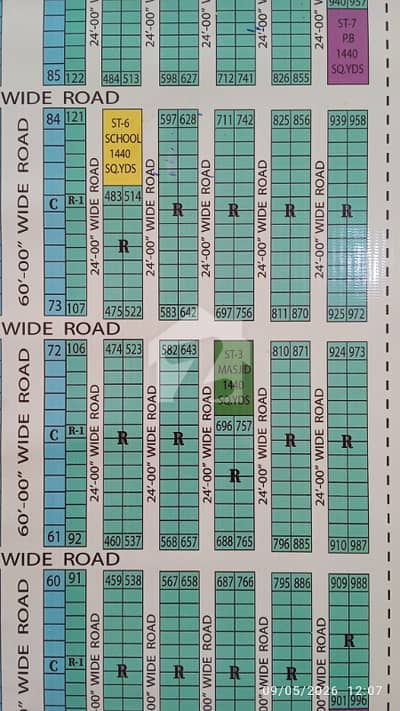 120 Square Yard Corner Plot For Sale In SACHAL SARMAST TOWN.