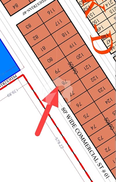 50*90 Plot On (80 Feet Wide Street) For Sale
