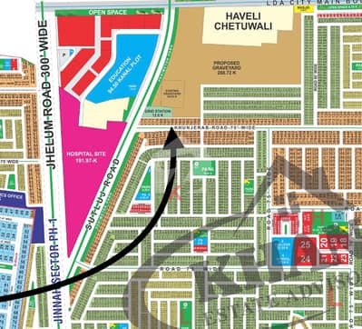 1-Kanal Residential Plot For Sale at 75 ft Khunjerab Rd in G1 Block LDA City