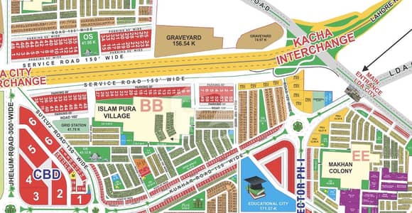 BB Block 10 Marla plot for sale good location near main entrance & directly access ring Road