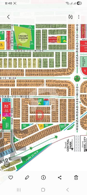 Lda City Lahore D Block 1-Kanal Possession Plot Available For Sale 75ft Road Facing Park