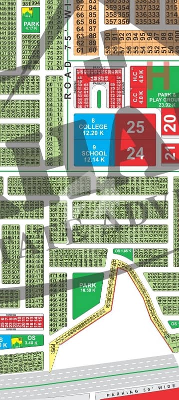 LDA city Lahore L block 10 Marla on ground carpeted road possession available ready to construction plot for sale