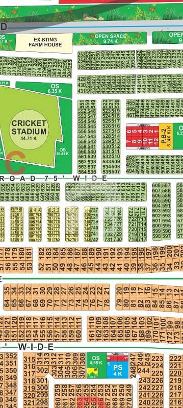 LDA City Lahore c block 10 Marla next to corner on ground carpeted road possession available ready to construction plot for sale