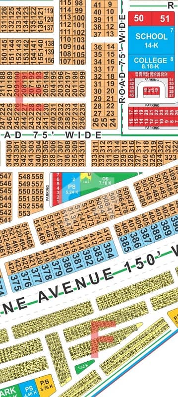 LDA city Lahore E block one kanal plot for sale on ground carpeted road possession available ready to construction plot for
