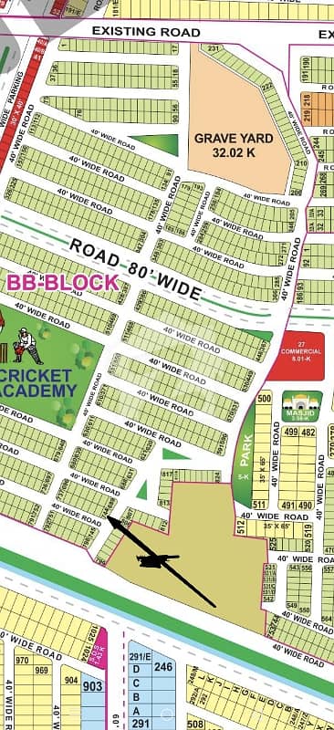 5M corner most affordable plot for sale in BB block 5M corner most affordable plot for sale in BB block