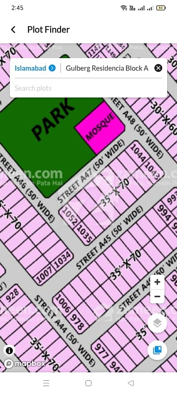 A Block 10 Marla Develop possession plot Available On Sale In Gulberg Rasidencia Islamabad